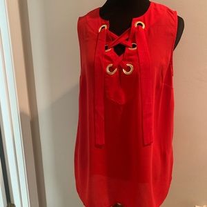 Michael Kors Tie Sleeveless Top